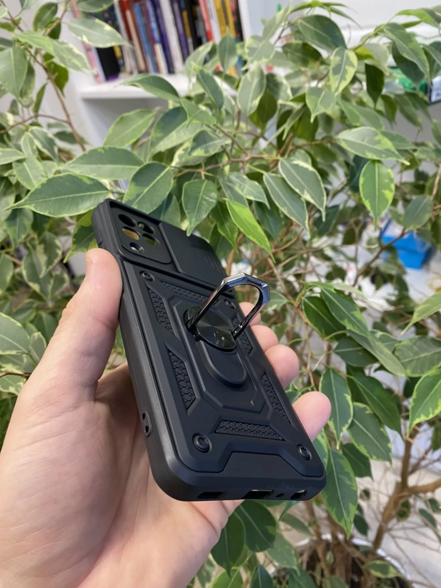 Темно-синий чехол противоударный armors для Samsung A12 и M12 / Самсунг А12 и М12 с защитой камеры