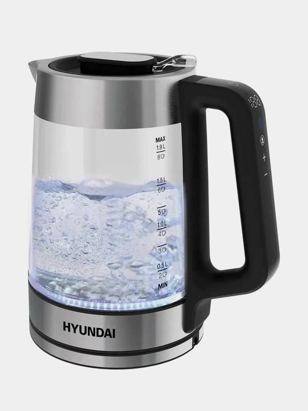 Чайник Hyundai HYK-G5607, корпус из стекла, 1.7 л, 2200 Вт