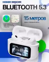 Наушники беспроводные с микрофоном, Bluetooth, USB Type-C, белый, С сенсорным экраном