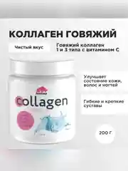 Коллаген порошок говяжий 1 и 3 типа с Витамином С PRIMEBAR  200 г - 33 порции