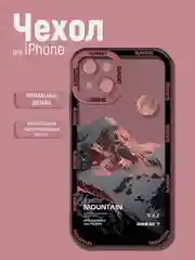 Коралловый чехол на iPhone 11/12/13/14/15/XR/X/XS/Pro Max Plus Mini Айфон, силиконовый