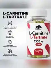 Специализированный продукт Primekraft L-Carnitine L-Tartrate, 90 капсул