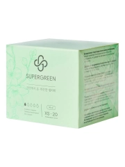 Прокладки ежедневные SUPERGREEN ультрамягкие XS размер 20 штук, 16 см Корея