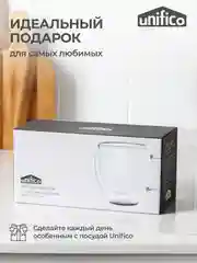 Комплект кружек стеклянных с двойными стенками 250 мл (2 шт)  Unifico