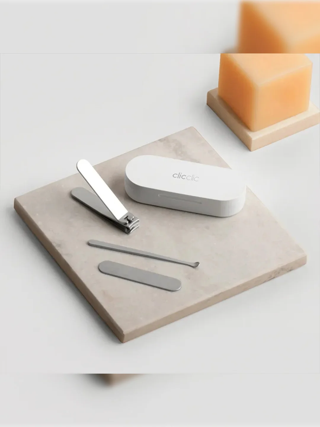 Маникюрный набор Hoto Clicclic Three-piece Nail Clipper, в кейсе