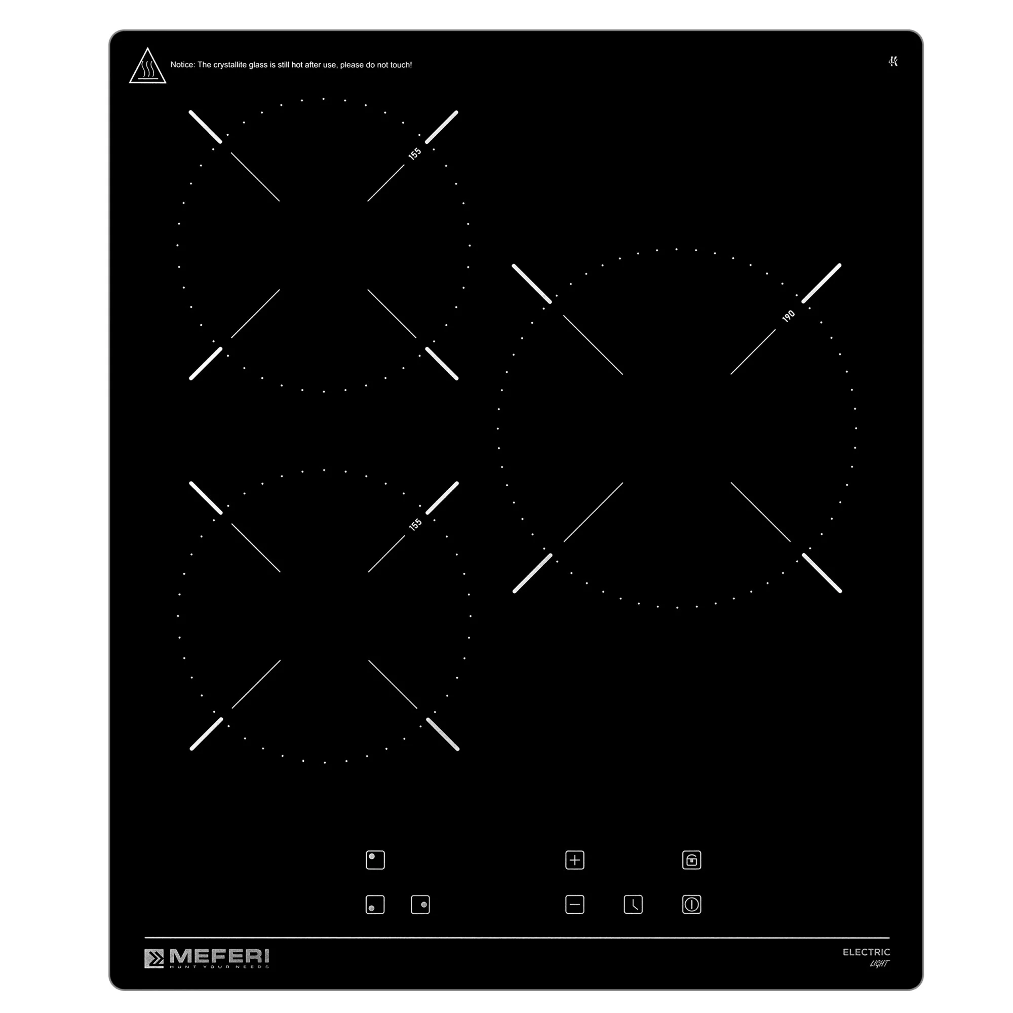 Варочная панель электрическая MEH453BK LIGHT