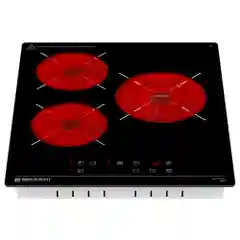 Варочная панель электрическая MEH453BK POWER - 3 конфорки, ширина 45 см, стеклокерамика