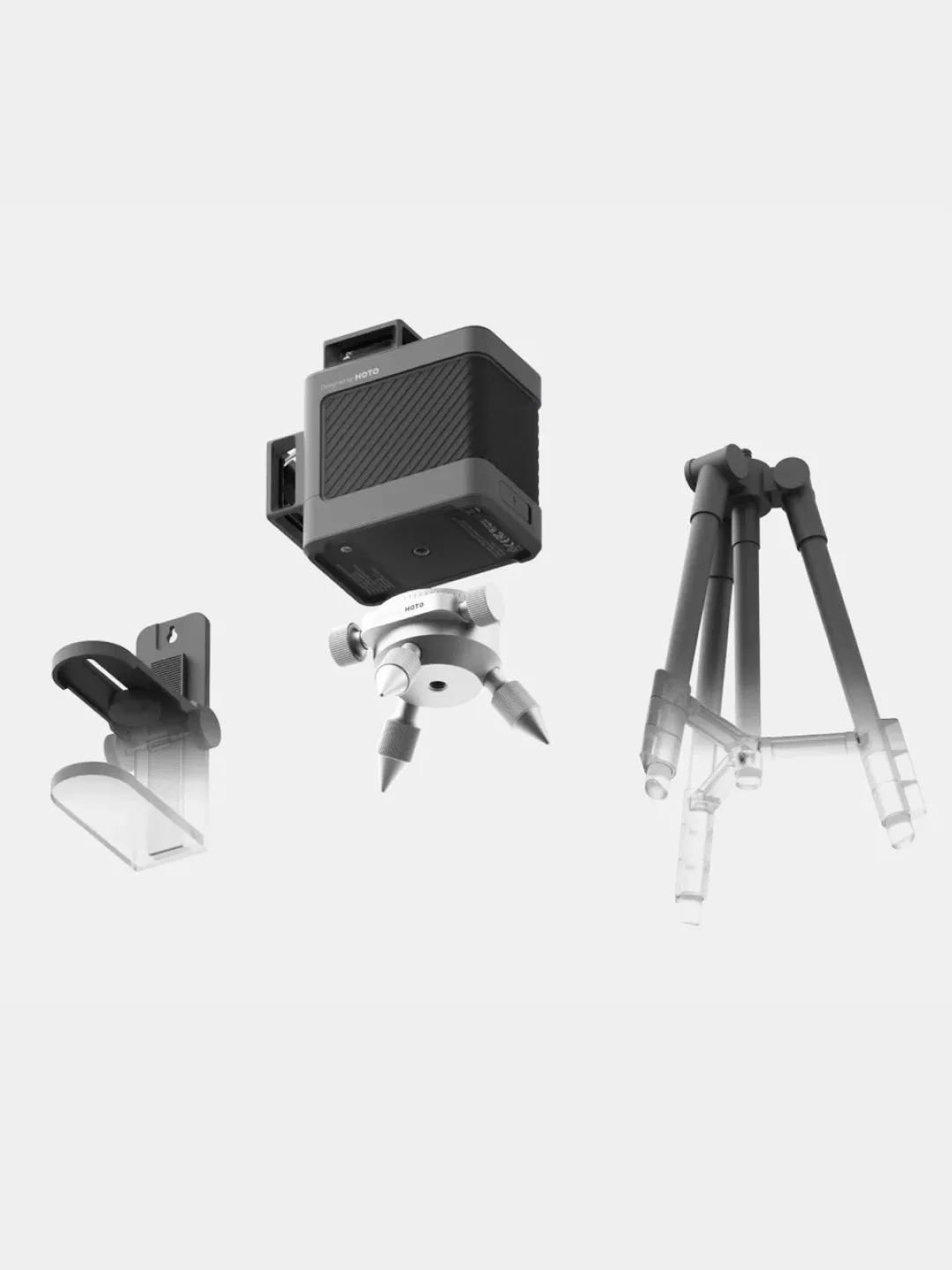 Лазерный уровень HOTO Laser Level 3х360, серый