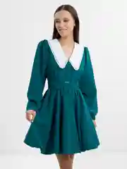 Тёмно-зелёный платье женское