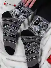 Носки мужские шерстяные теплые с начесом.Носки новогодние/Подарок на новый год