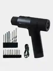 Аккумуляторная дрель-шуруповерт HOTO 12V Brushless Drill, серая, 1400 об/мин
