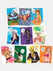 Открытка с героями аниме "One Piece", с конвертом, Ван Пис, аниме, подарок