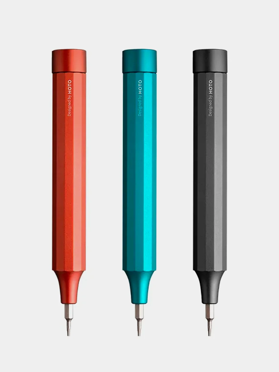 Красный отвёртка с набором бит HOTO 24-in-1 Precision Screwdriver, 2 Нм, 24 насадки