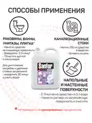 Чистящее средство для туалета Sanfor Chlorum, дезинфицирующее, 5 л