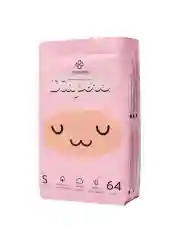 Подгузники детские Супергрин Premium baby Diapers, размер S 3-6 кг, 64 штуки
