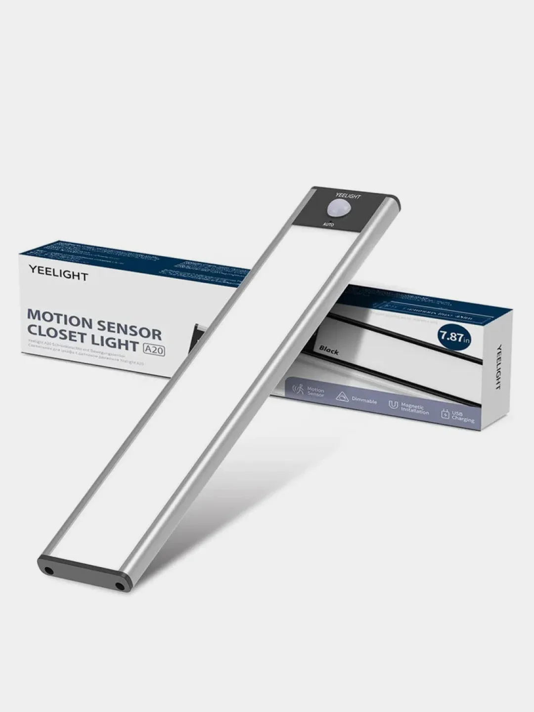 Серебряный беспроводной светильник с датчиком движения Yeelight Motion Sensor Closet Light A40