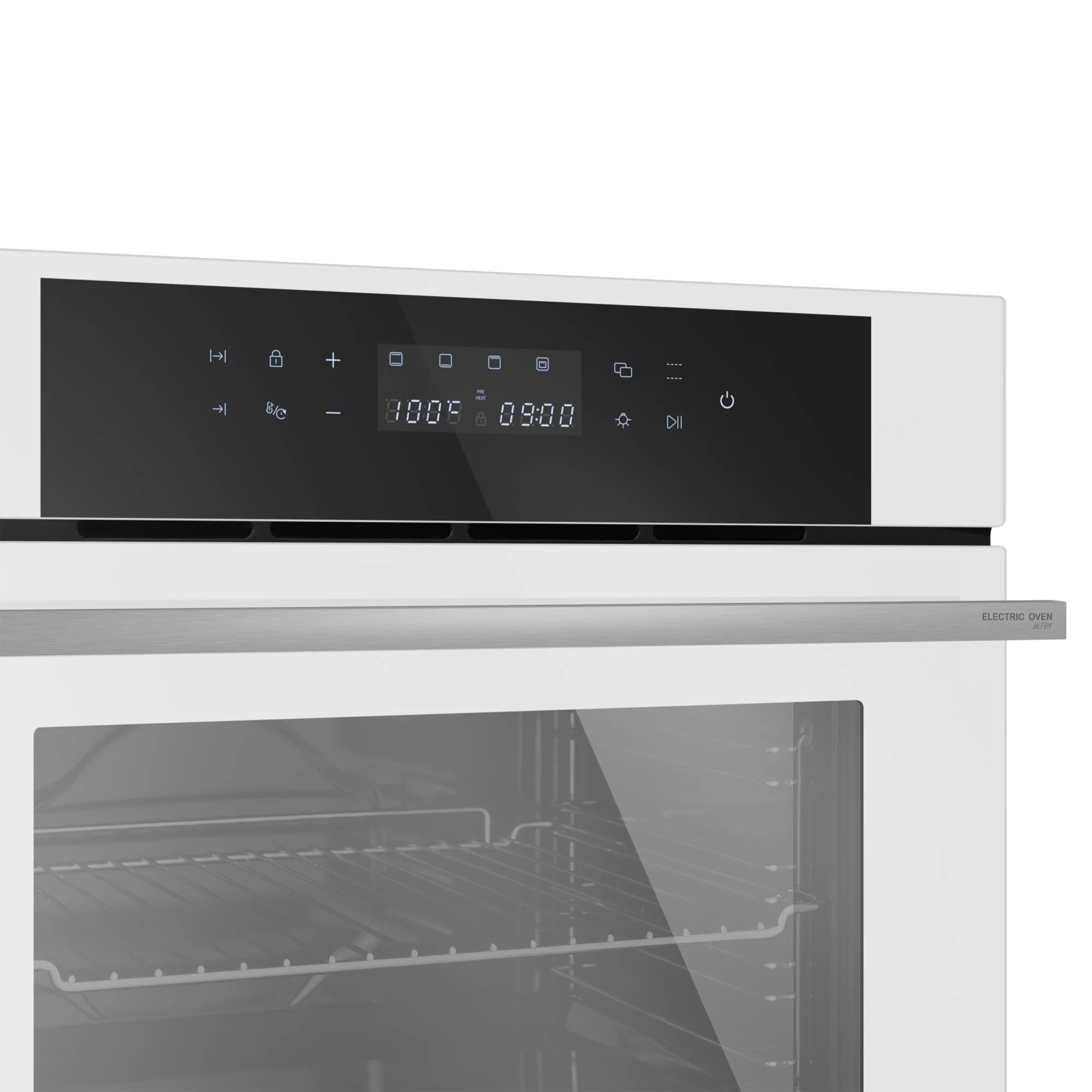 Электрический встраиваемый духовой шкаф MEFERI MEO606WH ULTRA,с грилем, ширина 60см, белый