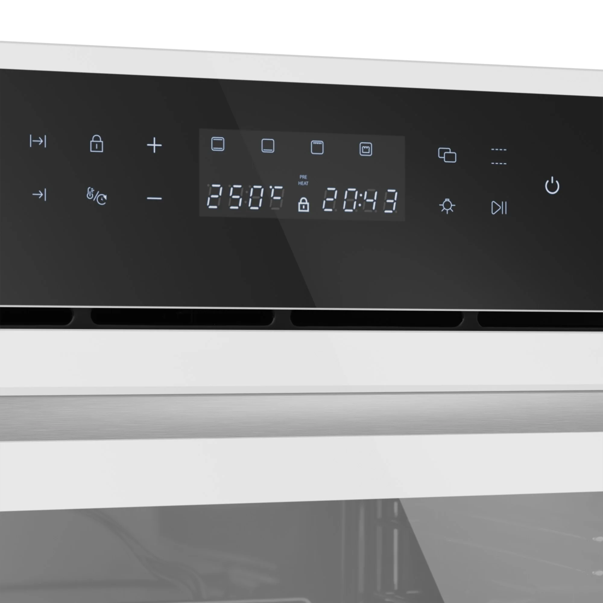 Электрический встраиваемый духовой шкаф MEFERI MEO606WH ULTRA,с грилем, ширина 60см, белый