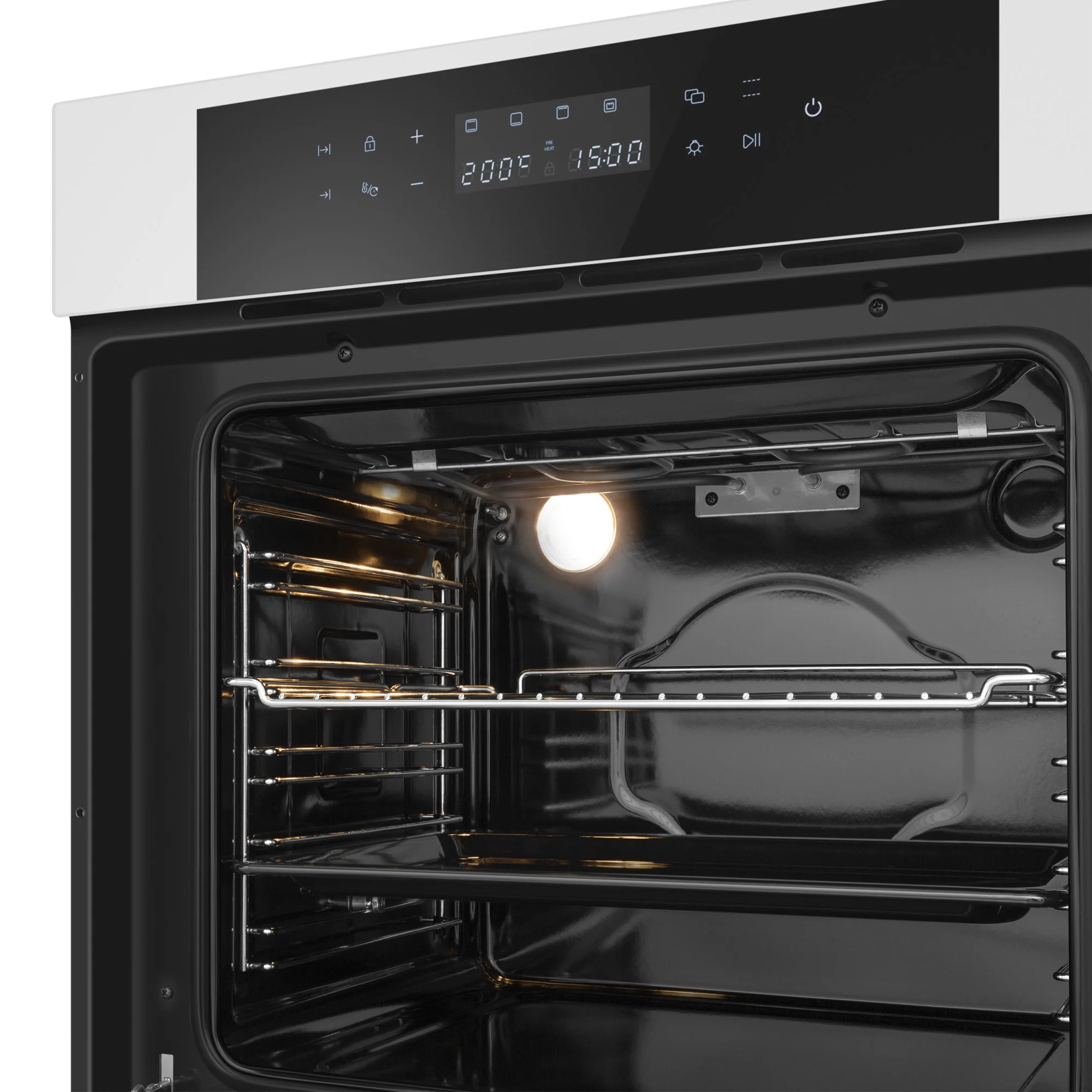Электрический встраиваемый духовой шкаф MEFERI MEO606WH ULTRA,с грилем, ширина 60см, белый