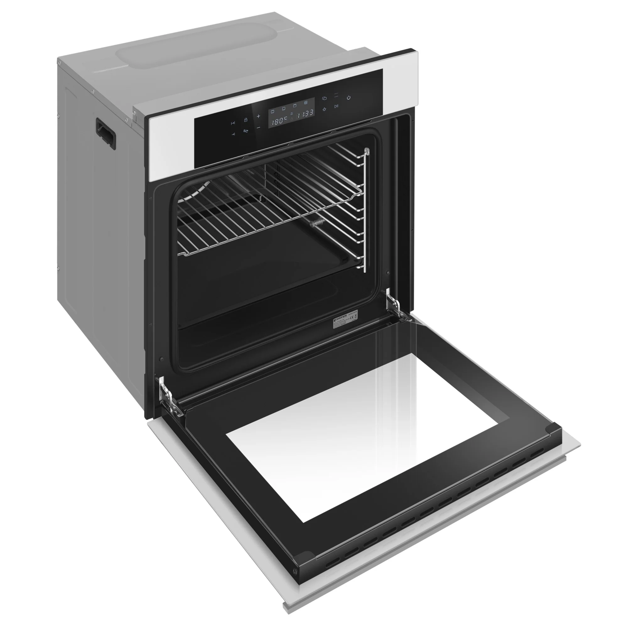 Электрический встраиваемый духовой шкаф MEFERI MEO606WH ULTRA,с грилем, ширина 60см, белый