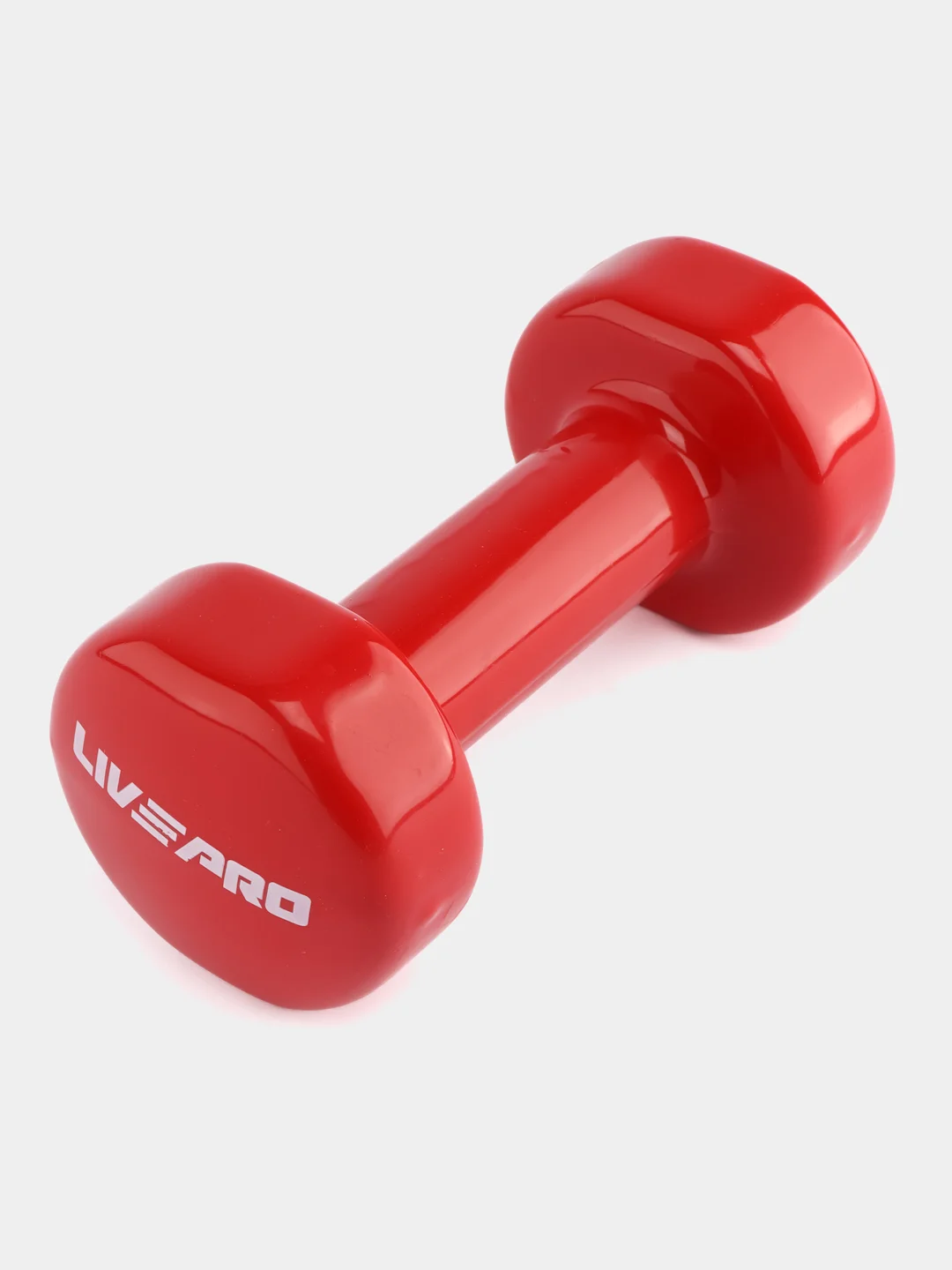 Красный гантель LiveUp LP8076 винил