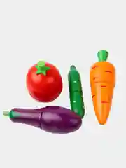 Игровая детская кухня, овощи деревянные на магнитах, монтессори, 31 предмет