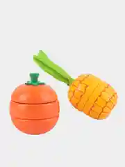 Игровая детская кухня, овощи деревянные на магнитах, монтессори, 31 предмет