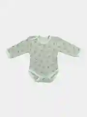 Зеленый боди для новорожденных с длинным рукавом