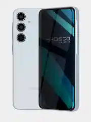 Прозрачный стекло для Samsung Galaxy A55 5G/A35 5G защитное ROSCO, олеофобное, матовое, антишпион