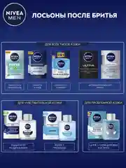 Лосьон после бритья NIVEA MEN "Серебряная защита" с ионами серебра, 100 мл