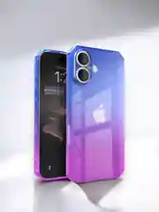 Чехол прозрачный iPhone 16 Pro Max Plus айфон про макс градиентный с защитой камеры