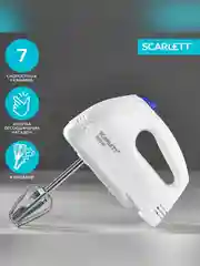 Миксер SCARLETT SC-HM40S03, 200 Вт, белый