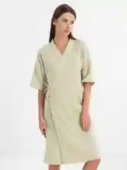 Лайм халат женский для дома из муслина