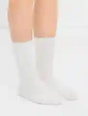Носки женские белые теплые из меха норки