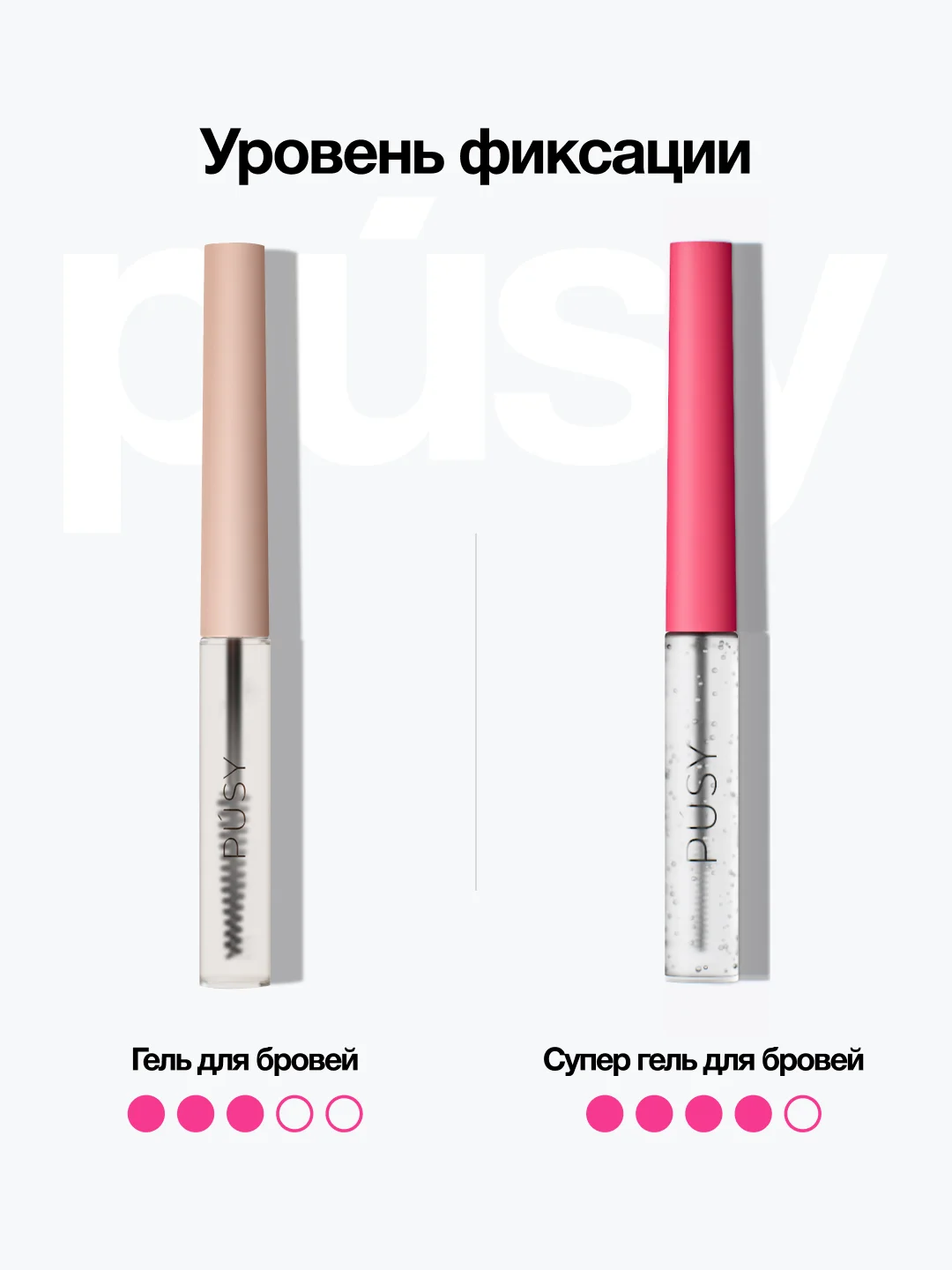 PUSY Гель для бровей версия 2.0 экстра сильной фиксации
