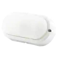 Белый cветодиодный светильник ЖКХ GLANZEN 15 Вт 6500К IP65 RPD-0004-15 овал