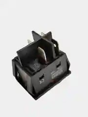 Выключатель клавишный 250В МОЩНЫЙ, подсветка, 30А, (4с) ON-OFF красный