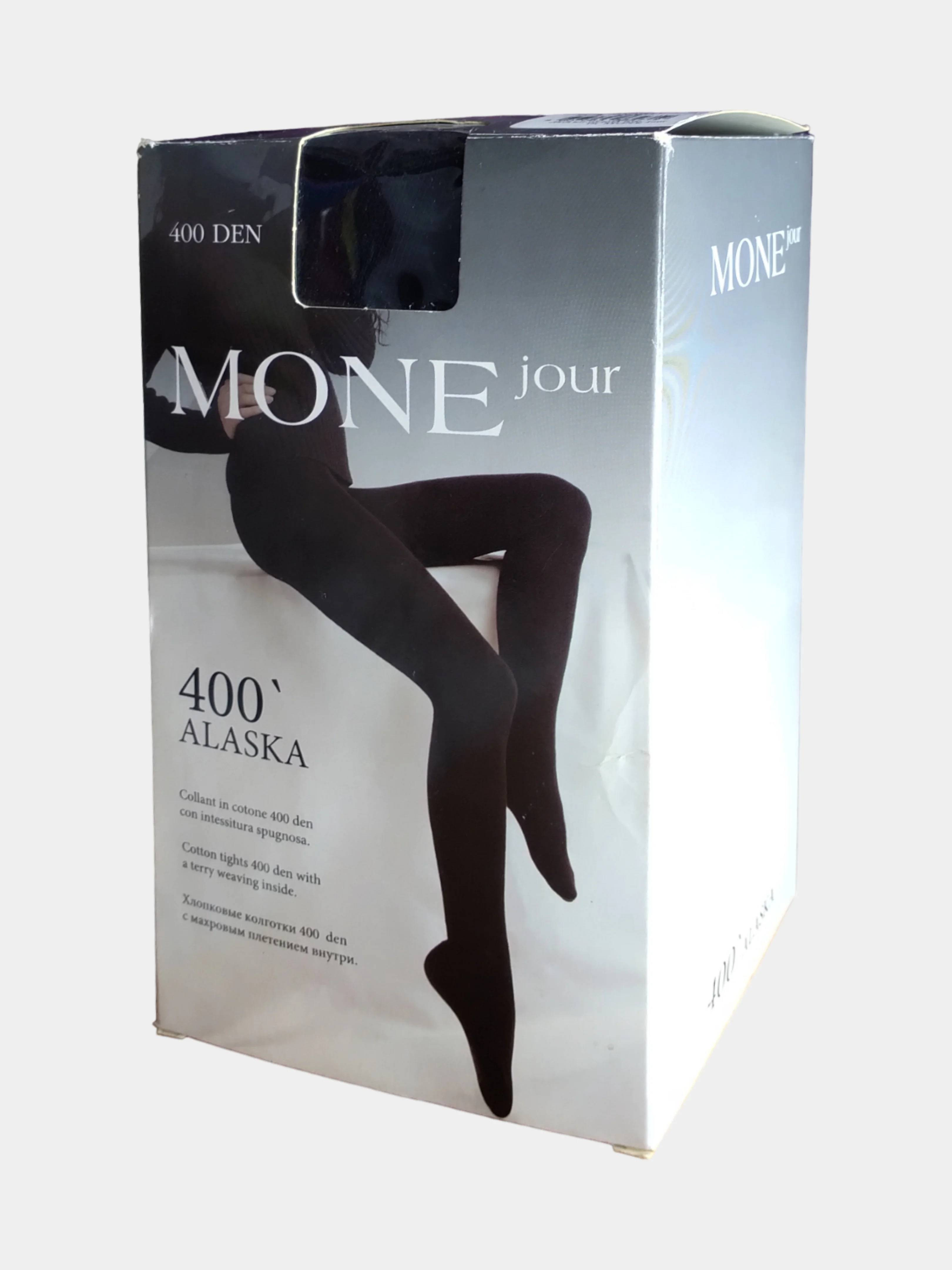 Колготки теплые хлопковые MONEjour Alaska 400  DEN