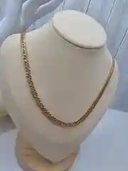 Золотой цепь унисекс Двойной ромб, ювелирная бижутерия