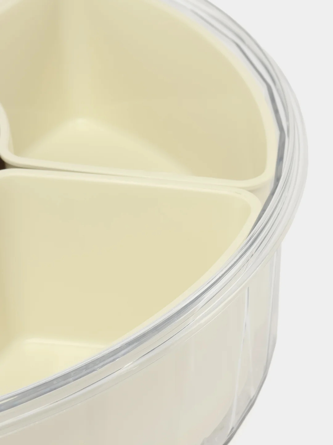 Кремовый контейнер для хранения еды, продуктов, специй