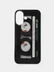 Хром силиконовый чехол на Apple iPhone 16 / Айфон 16 прозрачный, с принтом, защита камеры