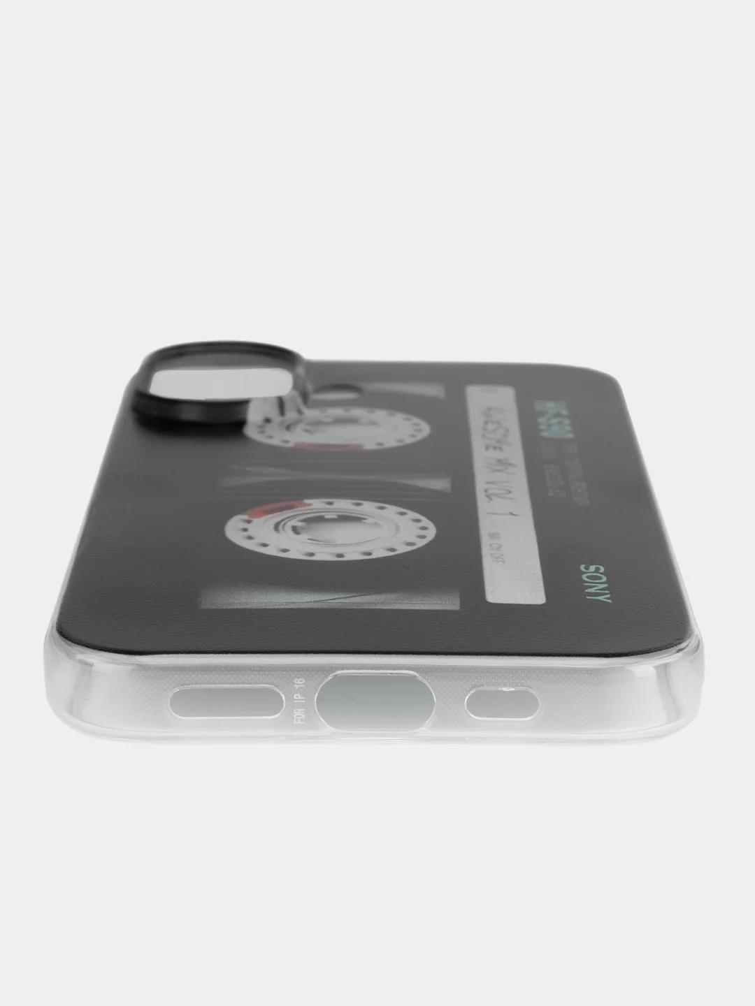 Хром силиконовый чехол на Apple iPhone 16 / Айфон 16 прозрачный, с принтом, защита камеры