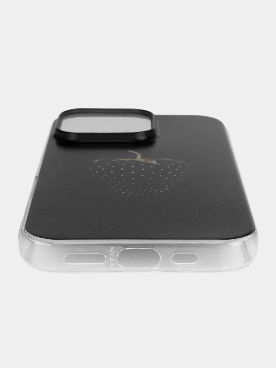 Разноцветный чехол на Apple iPhone 16 Pro / Айфон 16 Про прозрачный, с принтом, защита камеры
