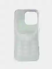 Угольный чехол на Apple iPhone 16 Pro / Айфон 16 Про прозрачный, с принтом, защита камеры