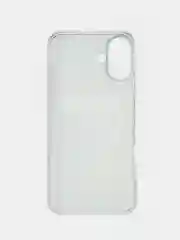 Тёмно-коричневый чехол на Apple iPhone 16 Plus / Айфон 16 Плюс прозрачный, с принтом, защита камеры