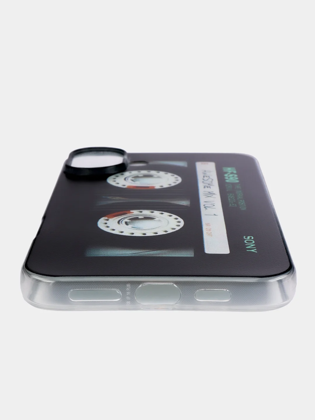 Хром чехол на Apple iPhone 16 Plus / Айфон 16 Плюс прозрачный, с принтом, защита камеры