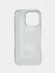 Хром чехол на Apple iPhone 16 Pro / Айфон 16 Про прозрачный, с принтом, защита камеры