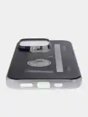 Хром чехол на Apple iPhone 16 Pro / Айфон 16 Про прозрачный, с принтом, защита камеры