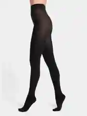 Черный колготки теплые хлопковые MONEjour Cotton 250 DEN