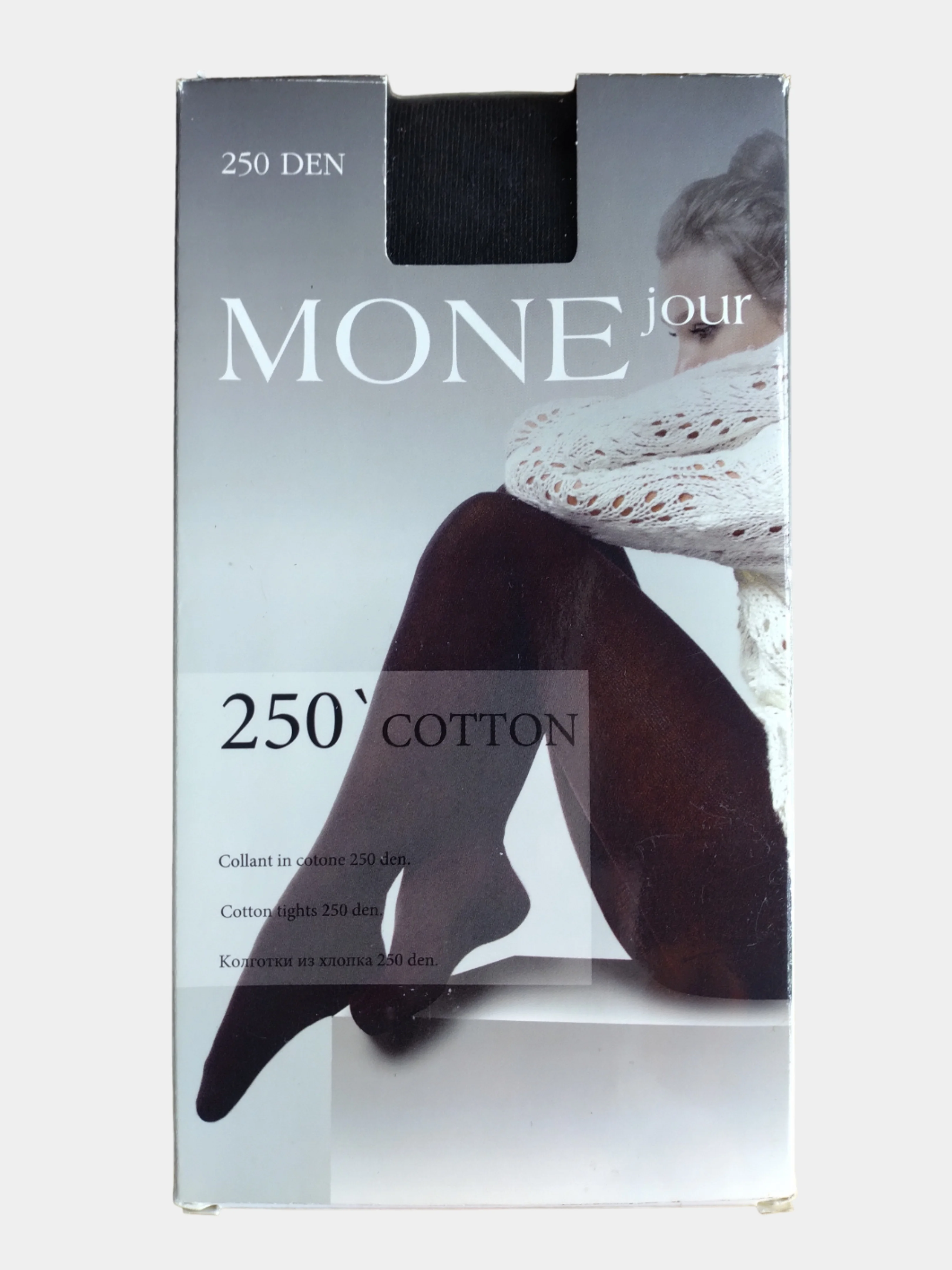 Колготки теплые хлопковые MONEjour Cotton 250 DEN
